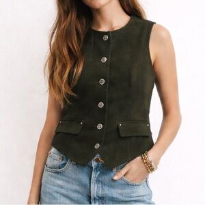 House Of Harlow Button down sleeves blazer vest medium